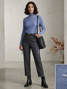 Aritzia Longsleeve Sculpt Knit Tie-Back Shirt